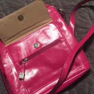 Pink Leather Crossbody